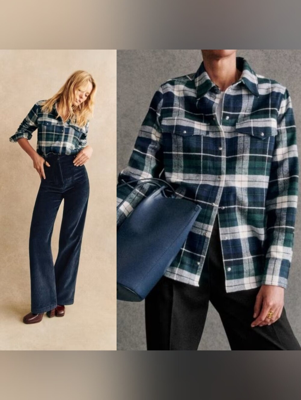 Sezane Eurielle Flannel Shirt - Picture 7 of 7